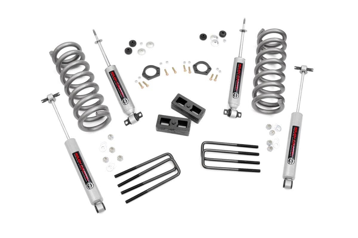 Chevrolet Tahoe Suspension Lift Kit - Rough Country - 2 Inch Lift Kit with N3 Series Shock Absorbers - '95-'99